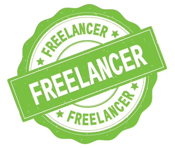 Serbest meslek sahibi metin, yeşil yuvarlak rozet yazılmış.