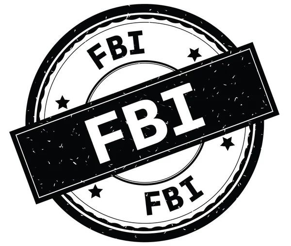 FBI texto escrito sobre carimbo de borracha redonda preta . — Fotografia de Stock