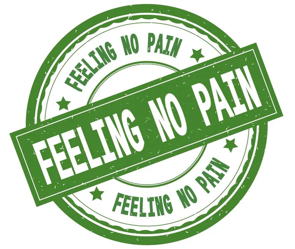 Duygu No Pain, yazılı metin yeşil yuvarlak lastik damgası.