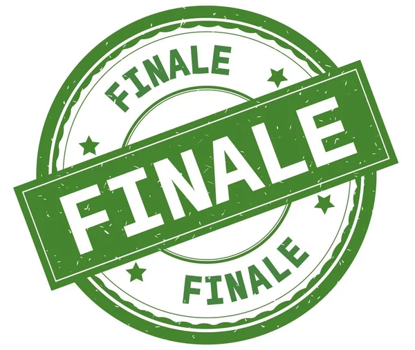 Final, yazılı metin yeşil yuvarlak lastik damgası.