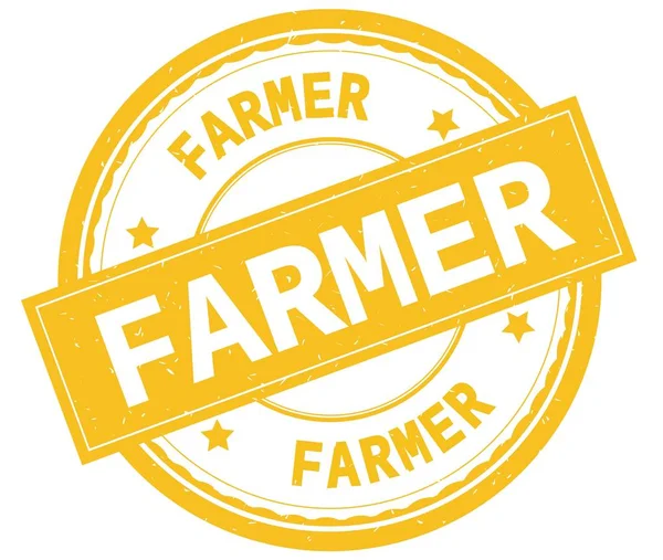 Çiftçi, sarı yuvarlak pencere boyutu üzerinde yazılı metin.