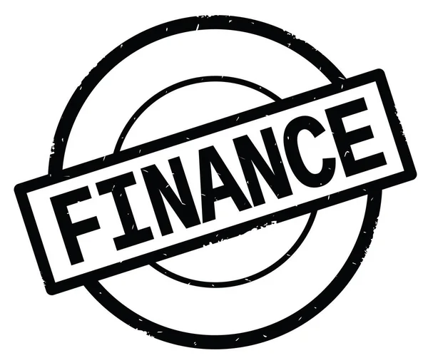 FINANCE text, written on black simple circle stamp. — Stock Photo, Image
