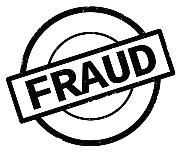 FRAUD text, written on black simple circle stamp. — Stock Photo, Image
