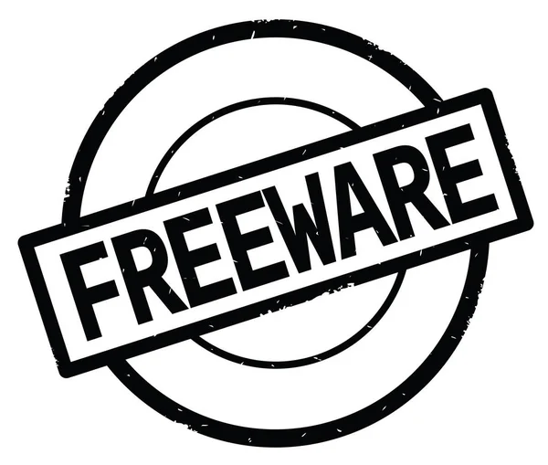 Texto de FREEWARE, escrito en negro simple sello de círculo . — Foto de Stock