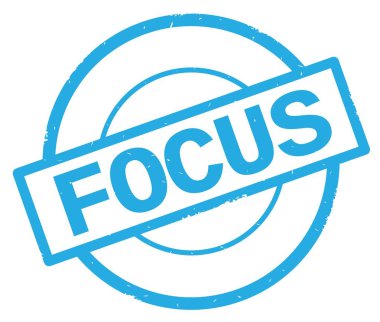 Odağı metin, camgöbeği basit daire damga yazılmış.