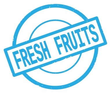 Camgöbeği basit daire damgası yazılı taze meyve metin.