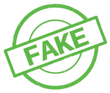 Yeşil Daire basit damgası yazılmış sahte metni.