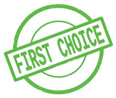 Yeşil Daire basit damgası yazılmış ilk seçim metni.