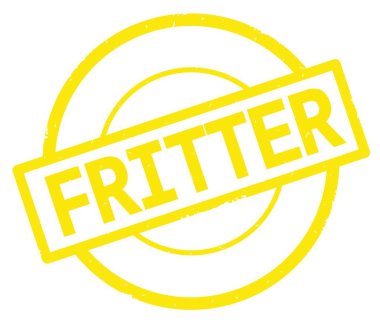 Sarı daire basit damgası yazılmış metni, ziyan.