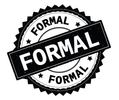 Resmi siyah metin damgası, zig zag kenarlıklı yuvarlak.