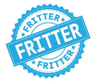 İsraf mavi metin damgası, zig zag kenarlıklı yuvarlak.