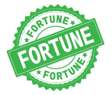 Servet yeşil metin damgası, zig zag kenarlıklı yuvarlak.