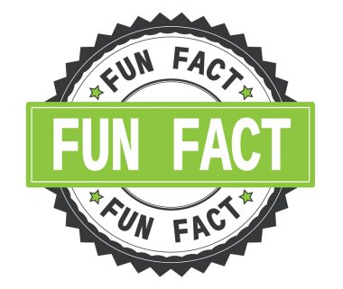 Eğlenceli aslında metin gri ve yeşil yuvarlak damga, zig zag kenarlıklı