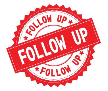 Metin takip kadar kırmızı yuvarlak damga, zig zag kenarlıklı.