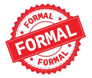 Resmi kırmızı metin damgası, zig zag kenarlıklı yuvarlak.