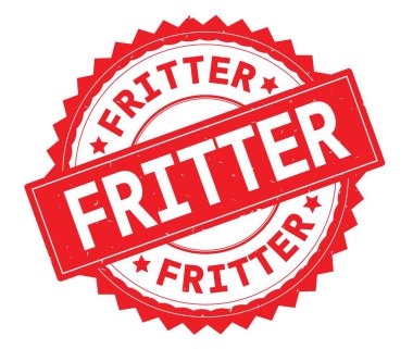 İsraf kırmızı metin damgası, zig zag kenarlıklı yuvarlak.