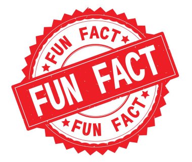 Eğlenceli aslında kırmızı metin damgası, zig zag kenarlıklı yuvarlak.