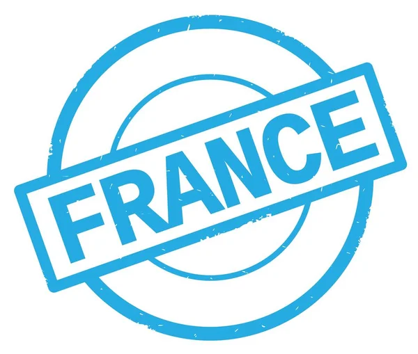 Франції текст, написаний на блакитному простий коло штампом. — стокове фото