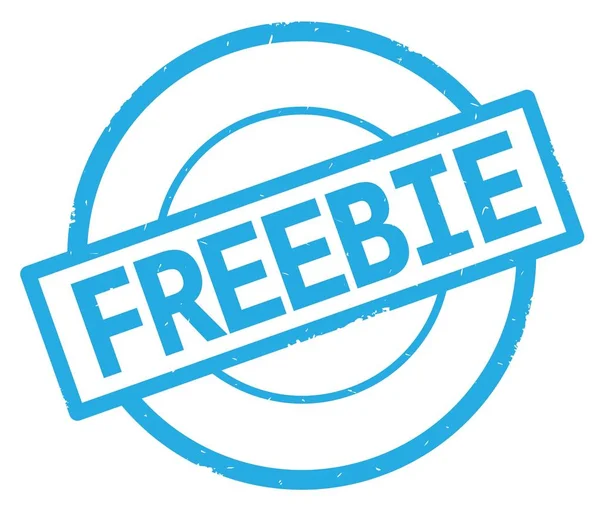 Testo FREEBIE, scritto su timbro ciano semplice cerchio . — Foto Stock