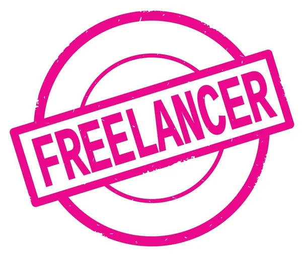 Serbest meslek metin, pembe daire basit damga yazılmış.