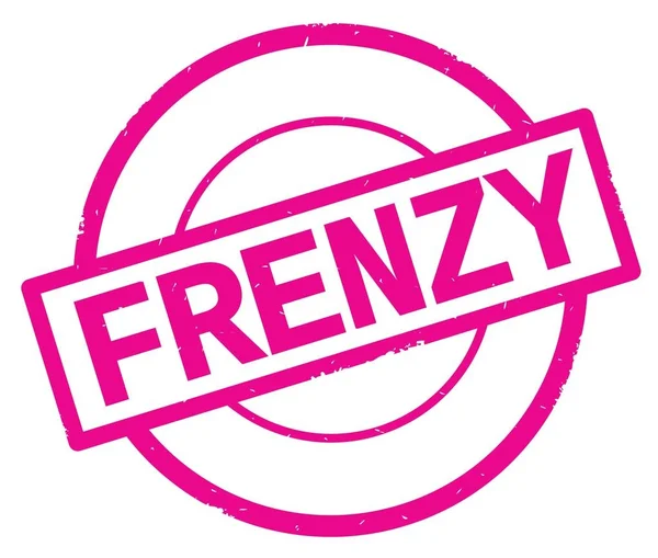 Çılgınlık metin, pembe daire basit damga yazılmış.