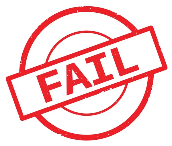 Kırmızı daire basit damgası yazılmış metni, başarısız.