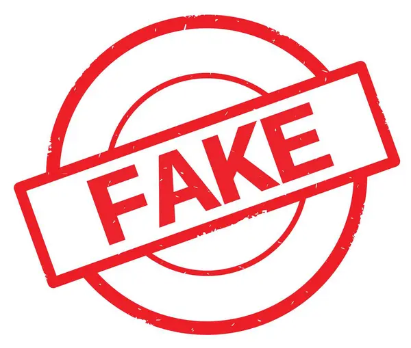 Kırmızı daire basit damgası yazılmış sahte metni.