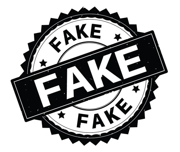 Sahte siyah metin damgası, zig zag kenarlıklı yuvarlak.