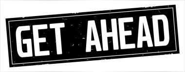 Ahead mesajı, tam siyah dikdörtgen damgası.