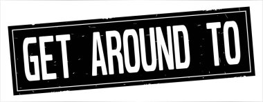 Etrafında almak metni, tam siyah dikdörtgen damgası.