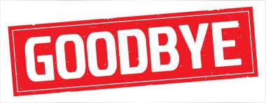 Güle güle tam kırmızı dikdörtgen damga üzerinde metin.