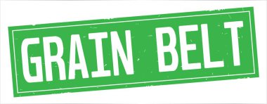 Tahıl kemer metni, tam yeşil dikdörtgen damgası.