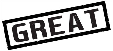 Siyah dikdörtgen kenarlık damga üzerinde büyük metin.