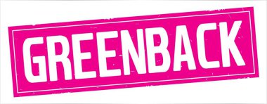 Tam pembe dikdörtgen damga üzerinde dolar metin.