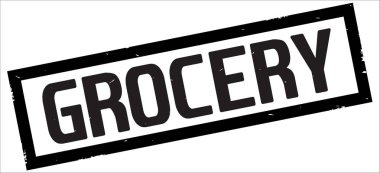 Siyah dikdörtgen kenarlık damga üzerinde bakkal metin.