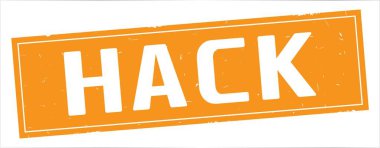 Tam turuncu dikdörtgen damga üzerinde kesmek metin.