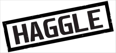 Metin, siyah dikdörtgen kenarlık damga üzerinde pazarlık.