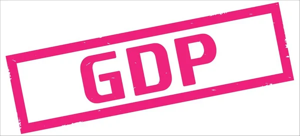 Testo del PIL, sul timbro rosa del bordo rettangolo . — Foto Stock