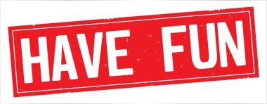 Eğlenceli metin, tam kırmızı dikdörtgen damgası var.