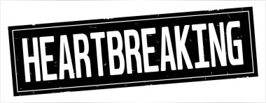 Yürek metni, tam siyah dikdörtgen damgası.