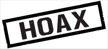 Siyah dikdörtgen kenarlık damga üzerinde aldatmaca metin.