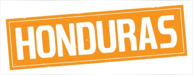 Honduras metni, tam turuncu dikdörtgen damgası.