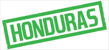 Honduras metin, yeşil dikdörtgen kenarlık damgası.