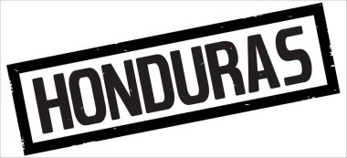 Honduras metin, siyah dikdörtgen kenarlık damgası.