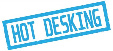 Camgöbeği dikdörtgen kenarlık damga üzerinde sıcak Desking metin.