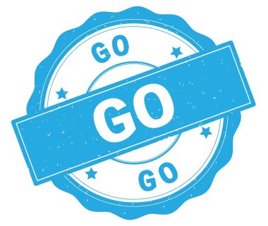 Metin, camgöbeği yuvarlak rozet yazılı gitmek.