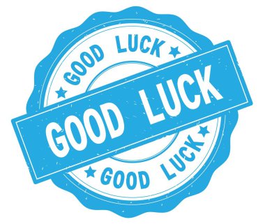 Camgöbeği yuvarlak rozet yazılmış iyi şanslar metni.