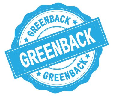 Camgöbeği yuvarlak rozet yazılmış dolar metni.