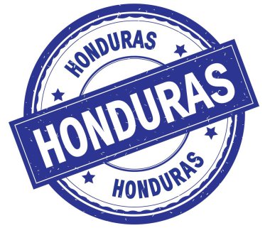 Honduras, mavi yuvarlak pencere boyutu üzerinde yazılı metin.