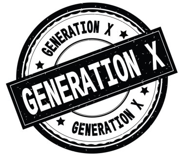Generation X siyah yuvarlak pencere boyutu üzerinde yazılı metin.
